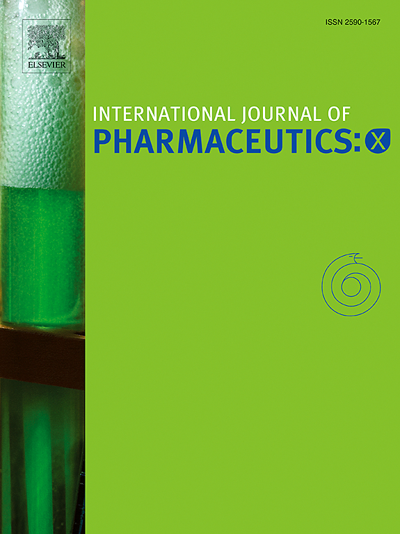 Go to journal home page - International Journal of Pharmaceutics: X